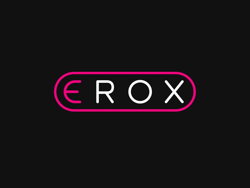 Logo Erox animation animation branding gif logo animation logotipo logotype stop motion