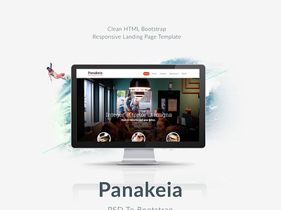 Panakeia-PSD To Bootstrap Template landing page one page design psd responsive web design web deisgn web templates website design
