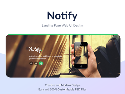 Notify- PSD To Bootstrap Template