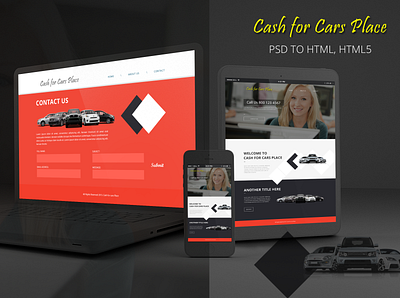 Cash for cars place css css 3 html html css html template html5 web deisgn webdesign website design