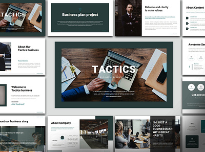 TACTICS - BUSINESS PRESENTATION TEMPLATE branding business design graphic design illustration keynote logo presentation ui