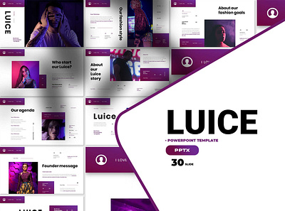 LUICE - BUSINESS PRESENTATION TEMPLATE branding business design graphic design illustration keynote presentation ui