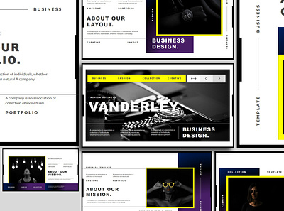 VANDERLEY - BUSINESS PRESENTATION TEMPLATE branding business design graphic design illustration keynote presentation ui