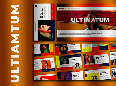 ULTIMATUM - BUSINESS PRESENTATION TEMPLATE branding business design graphic design illustration keynote presentation ui