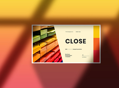 CLOSE - BUSINESS PRESENTATION TEMPLATE branding business design graphic design illustration keynote presentation ui