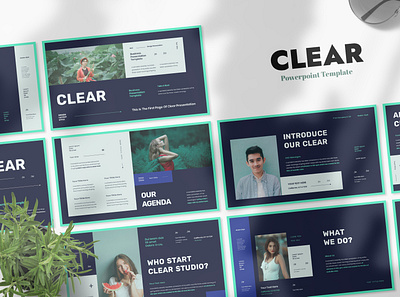 CLEAR - BUSINESS PRESENTATION TEMPLATE branding business design graphic design illustration keynote presentation ui