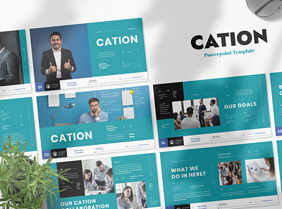 CATION - BUSINESS PRESENTATION TEMPLATE branding business design graphic design illustration keynote presentation ui