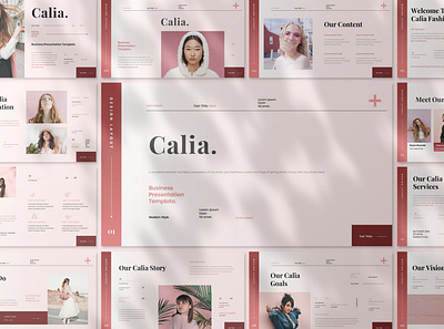 CALIA - BUSINESS PRESENTATION TEMPLATE branding business design graphic design illustration keynote presentation ui