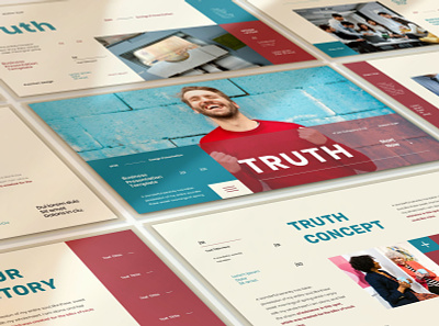 TRUTH - BUSINESS PRESENTATION TEMPLATE branding business design graphic design illustration keynote presentation ui