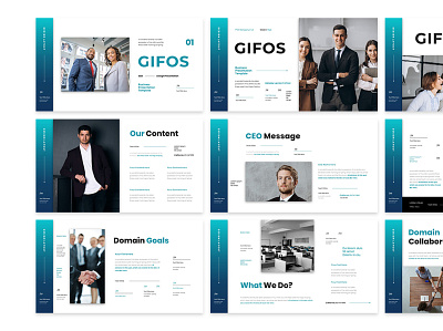 GIFOS - BUSINESS PRESENTATION TEMPLATE branding business design graphic design illustration keynote presentation ui