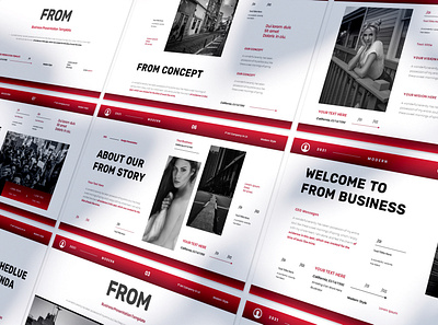 FROM - BUSINESS PRESENTATION TEMPLATE branding business design graphic design illustration keynote presentation ui