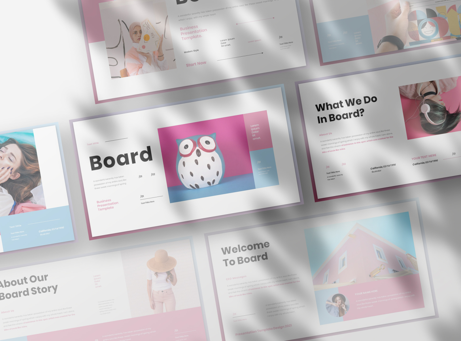 BOARD - BUSINESS PRESENTATION TEMPLATE by Presentation Templates on Dribbble