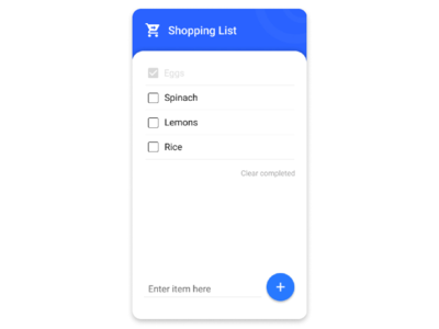 Shopping list application app design flat icon illustration minimal type ux
