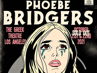 Tour Poster Illustration for Phoebe Bridgers