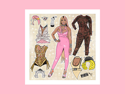 Paper Doll Design for MTV band design graphic design illustration illustrator nostalgia procreate