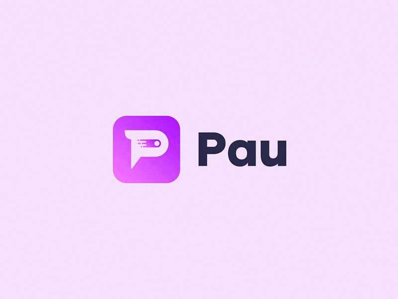 Pau App - Logo + Animation Design aftereffects animation branding identity logo lottie mobile animation motion graphics