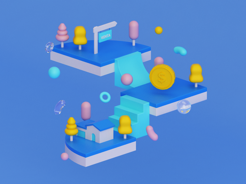 Isometric world by The.Communion on Dribbble