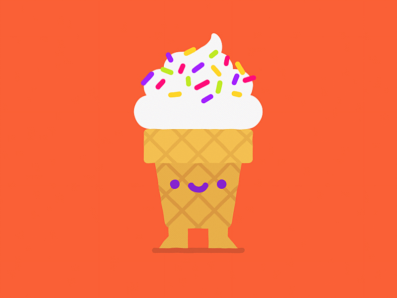 HELADO aftereffects animation characer design flat gif illustration motion motion graphics vector