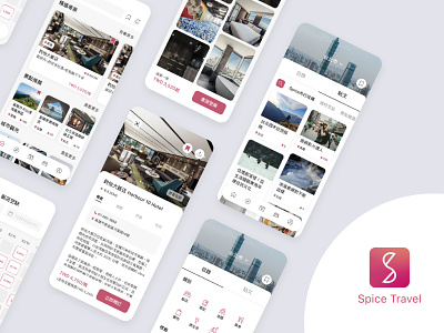 Travel App Redesign appdesign application branding hotel booking travel travel app ui ui design uiux