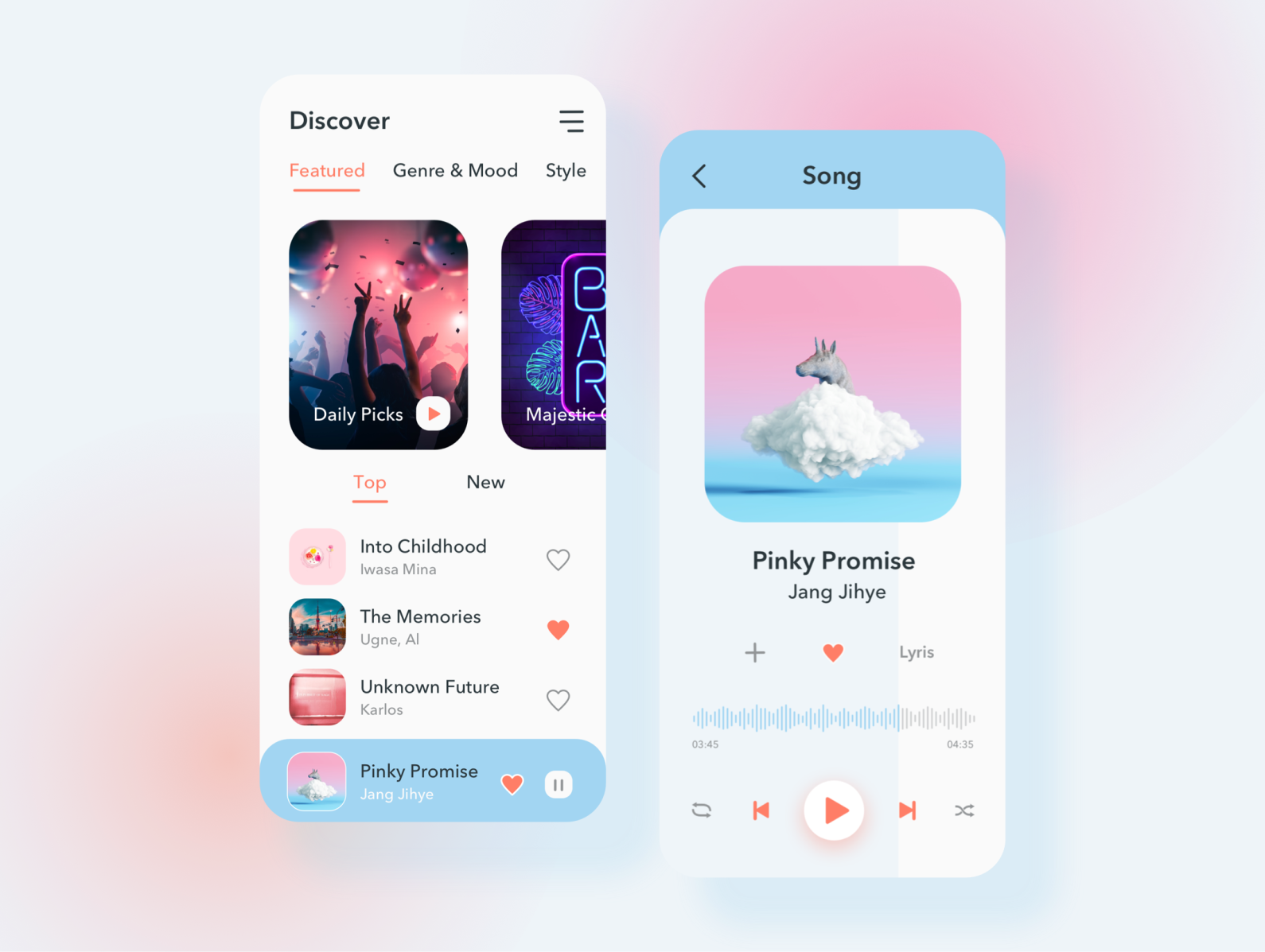 Music Player by Liu Chia Hua on Dribbble