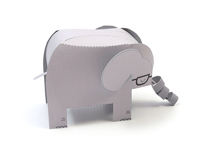 Little Elephant paper toy