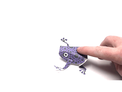 Frog frog paper craft paper engineering toy