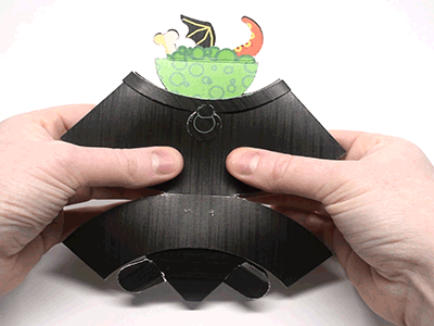 Cauldron Pop-Up caudlron halloween paper engineering pop up