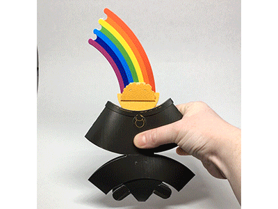 Pot O Gold graphic design paper engineering pop up pot of gold rainbow st. patricks day