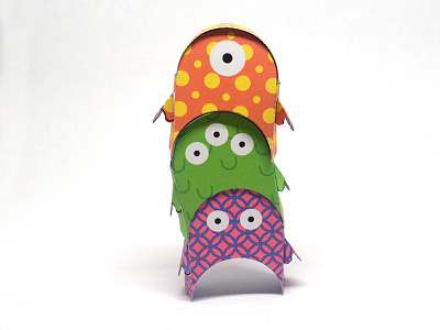 Monster 5 creature monsters paper papercraft