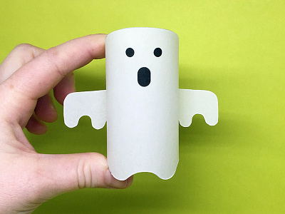 Day 7 creature ghost monsters paper papercraft paperengineering papertoy the100dayproject toy