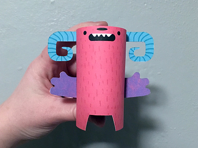 Day 9 creature monsters paper papercraft paperengineering papertoy the100dayproject toy