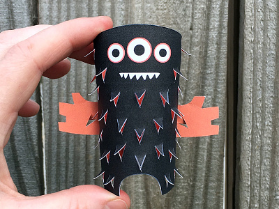 Day 11 creature monsters paper papercraft paperengineering papertoy the100dayproject toy