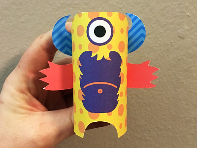 Day 21 creature monsters paper papercraft paperengineering papertoy the100dayproject toy
