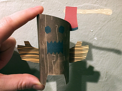 Day 22 creature monsters paper papercraft paperengineering papertoy the100dayproject toy