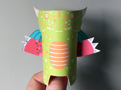 Day 24 creature dragon monsters paper papercraft paperengineering papertoy the100dayproject toy