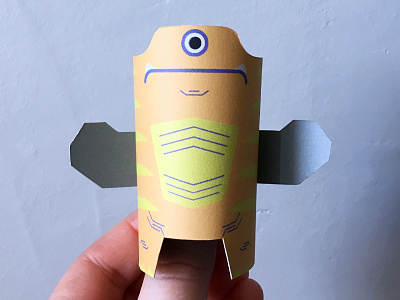 Day 27 creature monsters paper papercraft paperengineering papertoy the100dayproject toy
