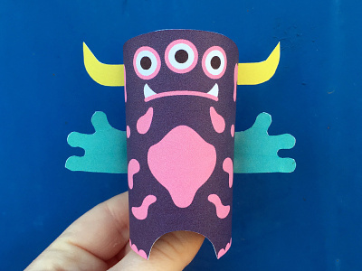 Day 28 creature monsters paper papercraft paperengineering papertoy the100dayproject toy
