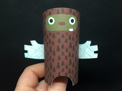 Day 30 creature monsters paper papercraft paperengineering papertoy sasquatch the100dayproject toy