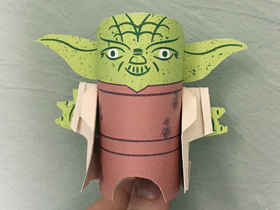 Day 32 creature maythefourth monsters paper papercraft paperengineering papertoy starwars the100dayproject toy yoda