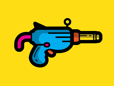 Popgun Logo icon logo music toy gun