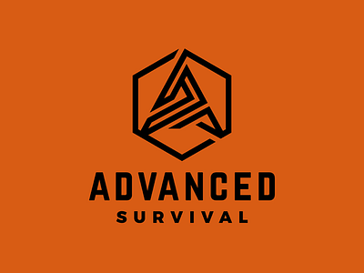 Advanced Survival icon logodesign outdoors