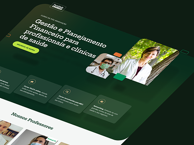 One Page - Faculdade Unimed course education green mobile design one page responsive webdesign webflow website