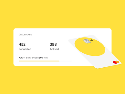 Credit Card Yellow Module bank card credit card dashboard design finance ui ux webdesign website website design