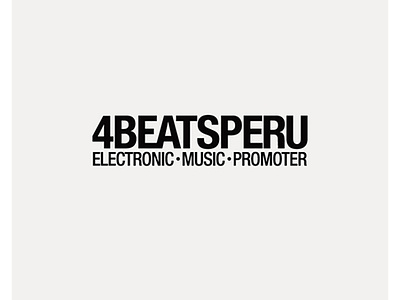 4BEATSPERU brand brand identity electronik image logo logotype music