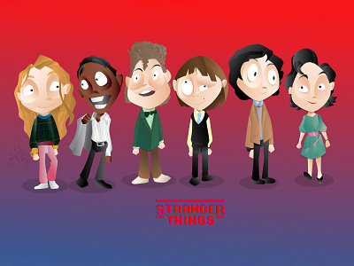 Stranger Things design illustration vector