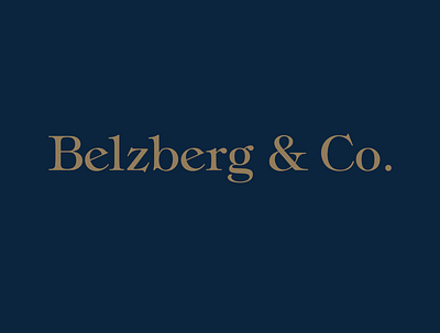 Belzberg & Co. branding design logo typography