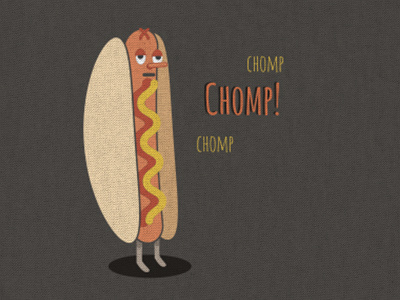 I Love Hotdogs hotdog illustrator vector