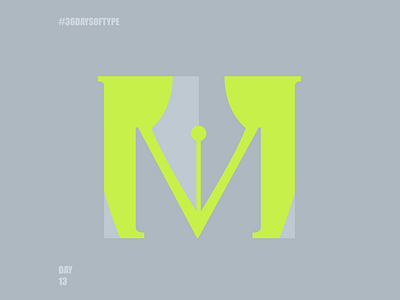 36DAYSOFTYPE_ M design logotype typography vector