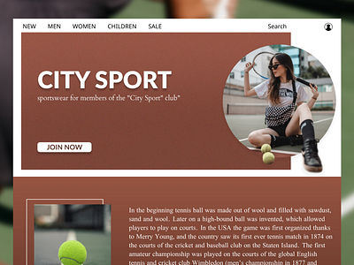 Sportswear Store design figma photoshop ui webdesign website