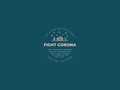 #spreadhope corona coronavirus covid19 fight lineart logo pandemic staythefuckhome virus